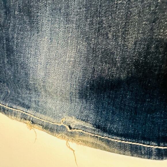 MISS ME Women’s Dark Wash Denim Easy Boot Distressed Flared Jeans Size 28 - Picture 12 of 14